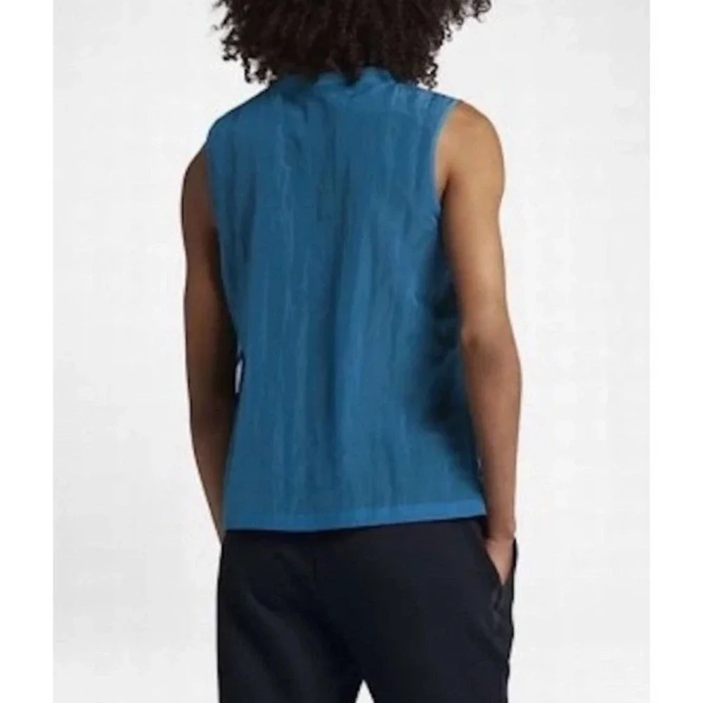NWT $70 NIKE Women Sportswear Tech Hyper-mesh Tank TOP Lined TEAL Size M